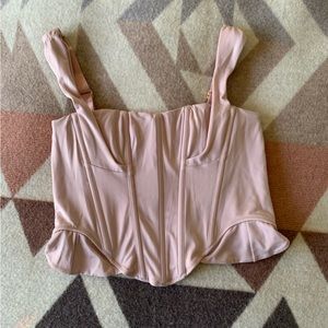HAH Knock Out Corset Top Small Light Pink